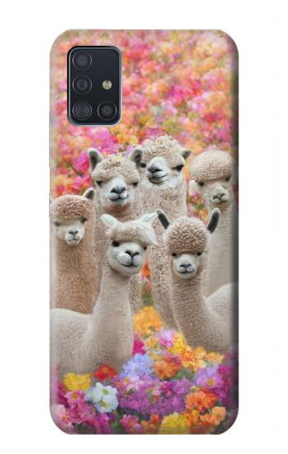 S3916 Alpaca Family Baby Alpaca Hülle Schutzhülle Taschen für Samsung Galaxy A51 5G