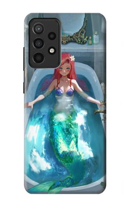 S3911 Cute Little Mermaid Aqua Spa Hülle Schutzhülle Taschen für Samsung Galaxy A52, Galaxy A52 5G