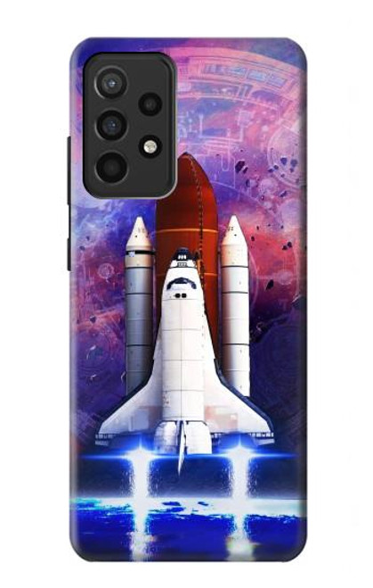 S3913 Colorful Nebula Space Shuttle Hülle Schutzhülle Taschen für Samsung Galaxy A52, Galaxy A52 5G