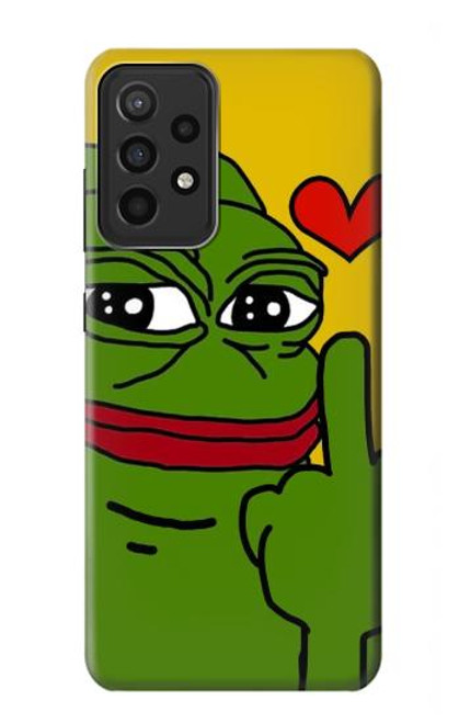 S3945 Pepe Love Middle Finger Hülle Schutzhülle Taschen für Samsung Galaxy A52s 5G