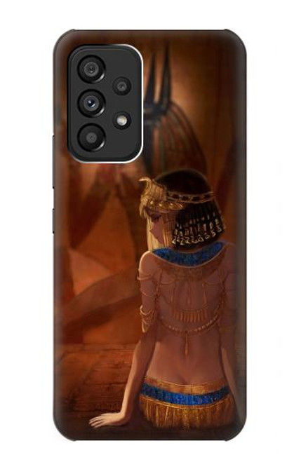 S3919 Egyptian Queen Cleopatra Anubis Hülle Schutzhülle Taschen für Samsung Galaxy A53 5G