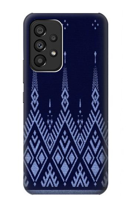 S3950 Textile Thai Blue Pattern Hülle Schutzhülle Taschen für Samsung Galaxy A53 5G