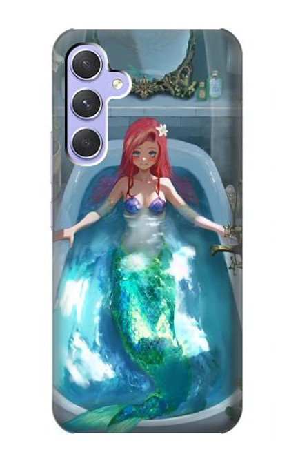 S3911 Cute Little Mermaid Aqua Spa Hülle Schutzhülle Taschen für Samsung Galaxy A54 5G