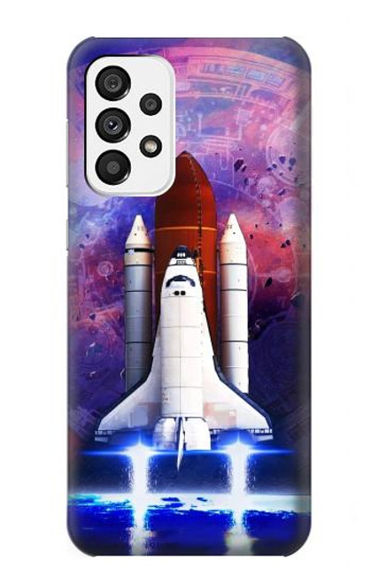 S3913 Colorful Nebula Space Shuttle Hülle Schutzhülle Taschen für Samsung Galaxy A73 5G