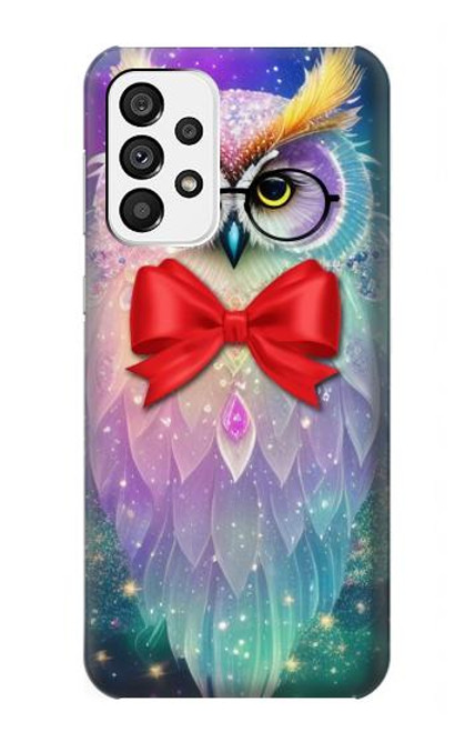 S3934 Fantasy Nerd Owl Hülle Schutzhülle Taschen für Samsung Galaxy A73 5G