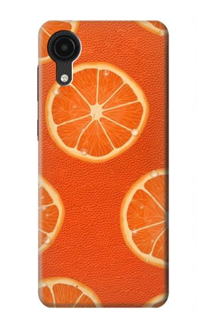 S3946 Seamless Orange Pattern Hülle Schutzhülle Taschen für Samsung Galaxy A03 Core