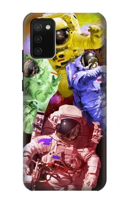 S3914 Colorful Nebula Astronaut Suit Galaxy Hülle Schutzhülle Taschen für Samsung Galaxy A02s, Galaxy M02s  (NOT FIT with Galaxy A02s Verizon SM-A025V)