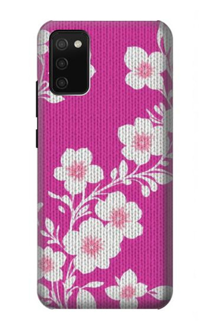 S3924 Cherry Blossom Pink Background Hülle Schutzhülle Taschen für Samsung Galaxy A02s, Galaxy M02s  (NOT FIT with Galaxy A02s Verizon SM-A025V)