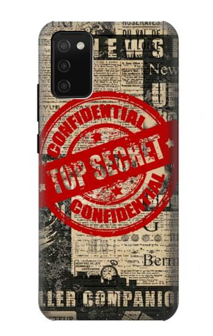 S3937 Text Top Secret Art Vintage Hülle Schutzhülle Taschen für Samsung Galaxy A02s, Galaxy M02s  (NOT FIT with Galaxy A02s Verizon SM-A025V)