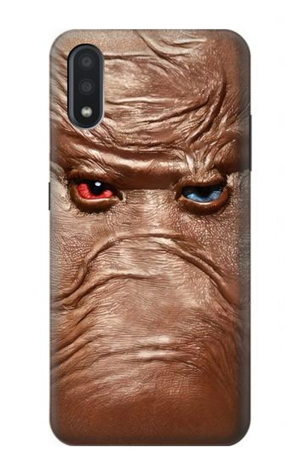 S3940 Leather Mad Face Graphic Paint Hülle Schutzhülle Taschen für Samsung Galaxy A01