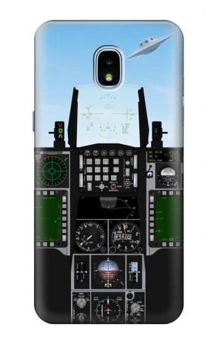S3933 Fighter Aircraft UFO Hülle Schutzhülle Taschen für Samsung Galaxy J3 (2018), J3 Star, J3 V 3rd Gen, J3 Orbit, J3 Achieve, Express Prime 3, Amp Prime 3