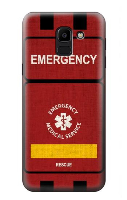 S3957 Emergency Medical Service Hülle Schutzhülle Taschen für Samsung Galaxy J6 (2018)