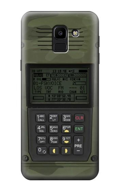 S3959 Military Radio Graphic Print Hülle Schutzhülle Taschen für Samsung Galaxy J6 (2018)