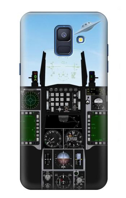 S3933 Fighter Aircraft UFO Hülle Schutzhülle Taschen für Samsung Galaxy A6 (2018)