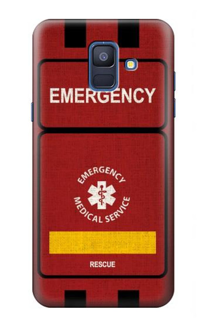 S3957 Emergency Medical Service Hülle Schutzhülle Taschen für Samsung Galaxy A6 (2018)