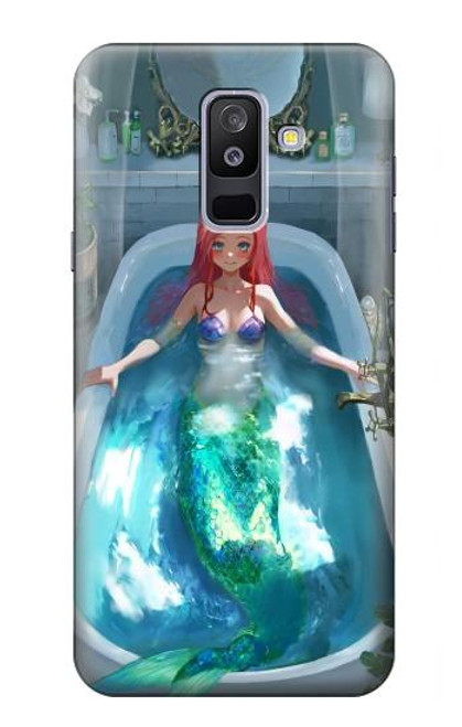 S3911 Cute Little Mermaid Aqua Spa Hülle Schutzhülle Taschen für Samsung Galaxy A6+ (2018), J8 Plus 2018, A6 Plus 2018