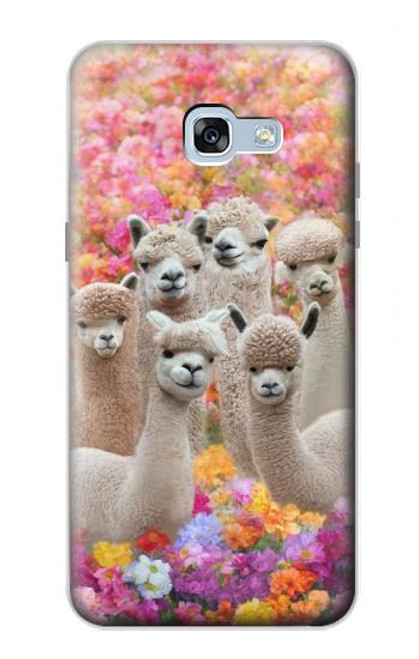 S3916 Alpaca Family Baby Alpaca Hülle Schutzhülle Taschen für Samsung Galaxy A5 (2017)
