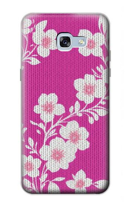 S3924 Cherry Blossom Pink Background Hülle Schutzhülle Taschen für Samsung Galaxy A5 (2017)