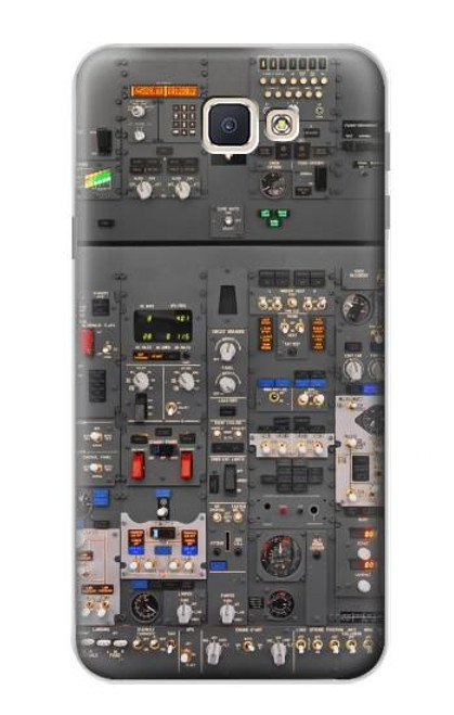 S3944 Overhead Panel Cockpit Hülle Schutzhülle Taschen für Samsung Galaxy J7 Prime (SM-G610F)