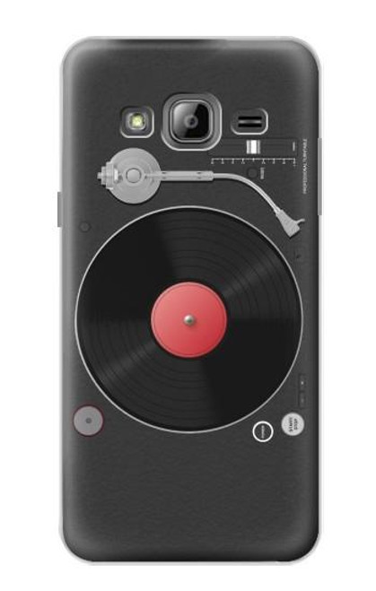 S3952 Turntable Vinyl Record Player Graphic Hülle Schutzhülle Taschen für Samsung Galaxy J3 (2016)