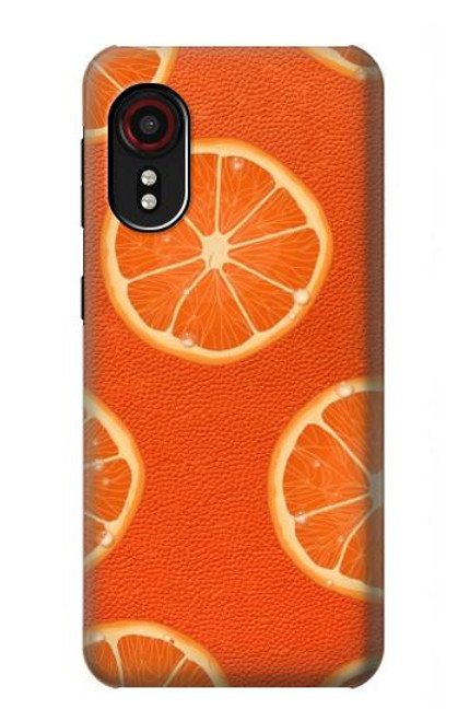 S3946 Seamless Orange Pattern Hülle Schutzhülle Taschen für Samsung Galaxy Xcover 5