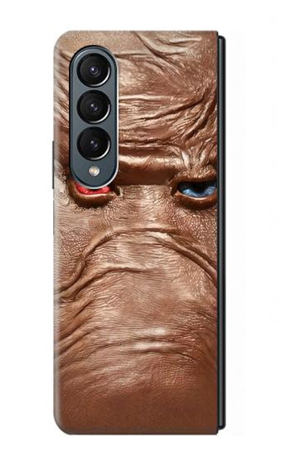 S3940 Leather Mad Face Graphic Paint Hülle Schutzhülle Taschen für Samsung Galaxy Z Fold 4