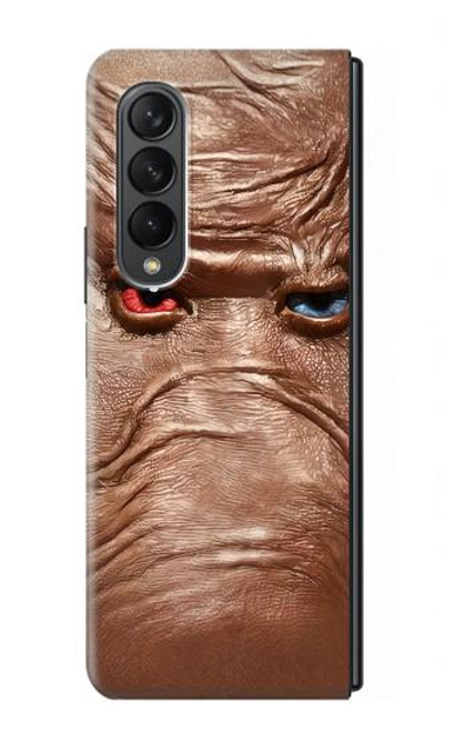 S3940 Leather Mad Face Graphic Paint Hülle Schutzhülle Taschen für Samsung Galaxy Z Fold 3 5G