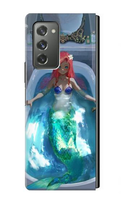 S3912 Cute Little Mermaid Aqua Spa Hülle Schutzhülle Taschen für Samsung Galaxy Z Fold2 5G