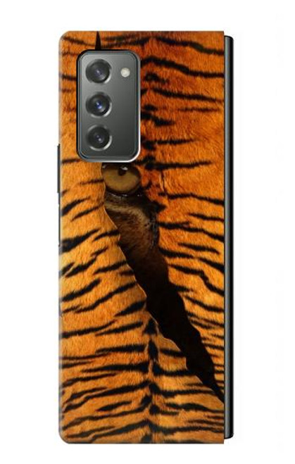 S3951 Tiger Eye Tear Marks Hülle Schutzhülle Taschen für Samsung Galaxy Z Fold2 5G