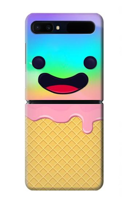 S3939 Ice Cream Cute Smile Hülle Schutzhülle Taschen für Samsung Galaxy Z Flip 5G