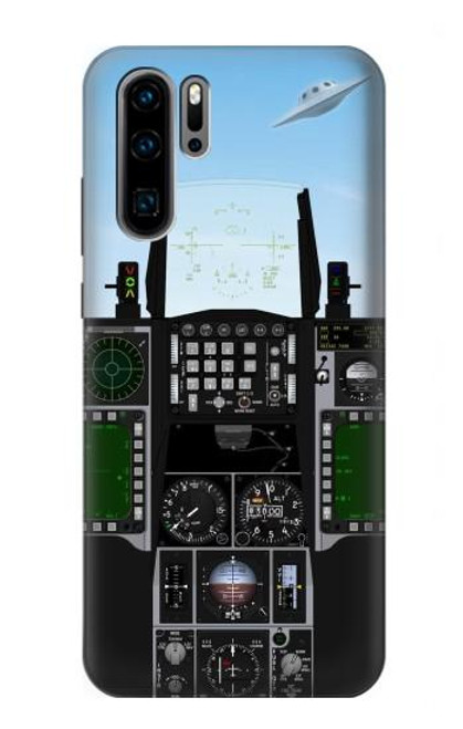 S3933 Fighter Aircraft UFO Hülle Schutzhülle Taschen für Huawei P30 Pro