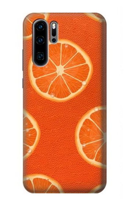 S3946 Seamless Orange Pattern Hülle Schutzhülle Taschen für Huawei P30 Pro