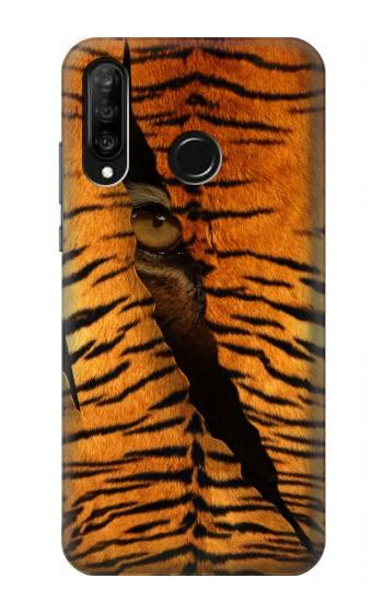 S3951 Tiger Eye Tear Marks Hülle Schutzhülle Taschen für Huawei P30 lite