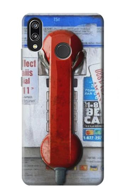 S3925 Collage Vintage Pay Phone Hülle Schutzhülle Taschen für Huawei P20 Lite