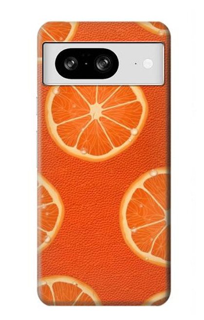 S3946 Seamless Orange Pattern Hülle Schutzhülle Taschen für Google Pixel 8