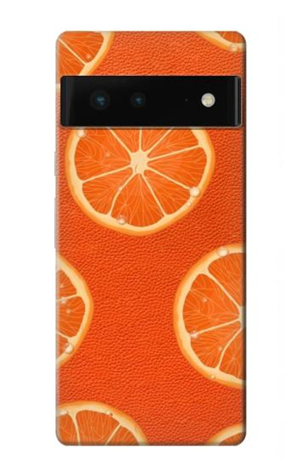 S3946 Seamless Orange Pattern Hülle Schutzhülle Taschen für Google Pixel 6