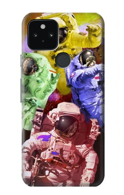 S3914 Colorful Nebula Astronaut Suit Galaxy Hülle Schutzhülle Taschen für Google Pixel 5