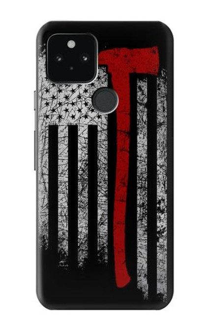 S3958 Firefighter Axe Flag Hülle Schutzhülle Taschen für Google Pixel 5