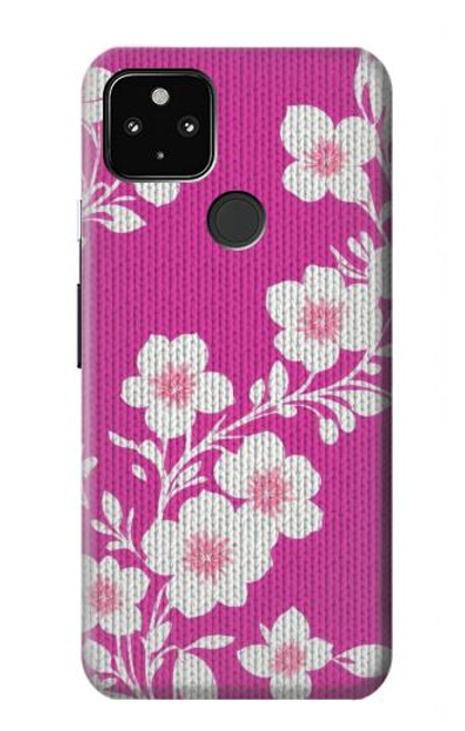 S3924 Cherry Blossom Pink Background Hülle Schutzhülle Taschen für Google Pixel 4a 5G