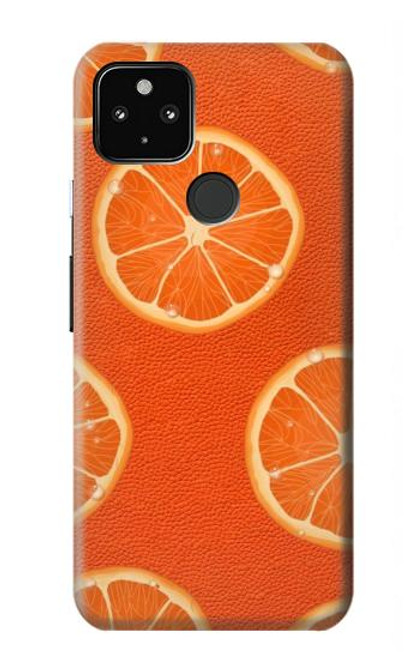 S3946 Seamless Orange Pattern Hülle Schutzhülle Taschen für Google Pixel 4a 5G