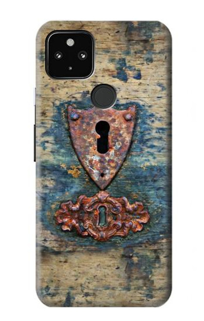 S3955 Vintage Keyhole Weather Door Hülle Schutzhülle Taschen für Google Pixel 4a 5G