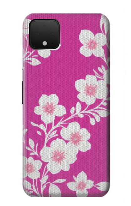 S3924 Cherry Blossom Pink Background Hülle Schutzhülle Taschen für Google Pixel 4