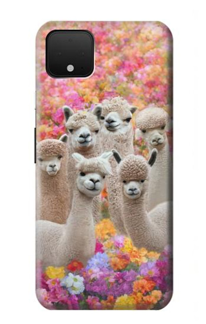 S3916 Alpaca Family Baby Alpaca Hülle Schutzhülle Taschen für Google Pixel 4 XL