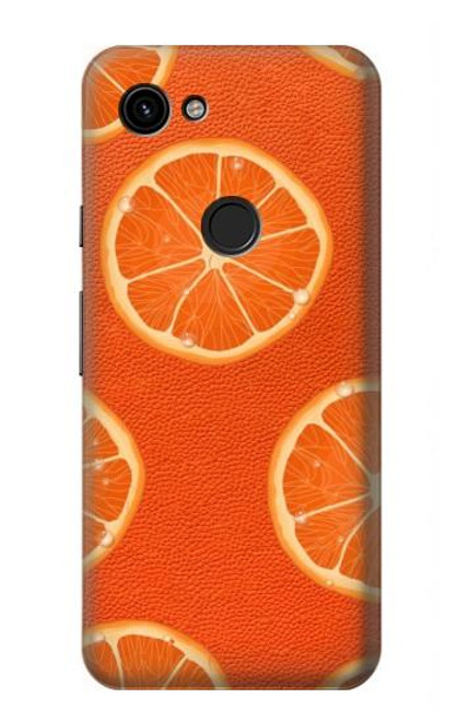 S3946 Seamless Orange Pattern Hülle Schutzhülle Taschen für Google Pixel 3a