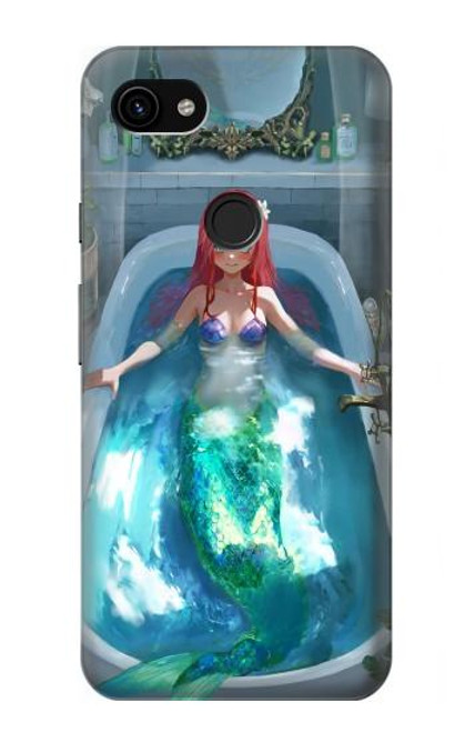 S3911 Cute Little Mermaid Aqua Spa Hülle Schutzhülle Taschen für Google Pixel 3a XL