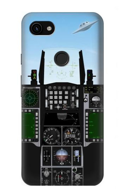S3933 Fighter Aircraft UFO Hülle Schutzhülle Taschen für Google Pixel 3a XL