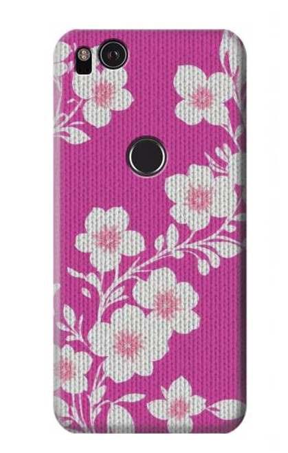 S3924 Cherry Blossom Pink Background Hülle Schutzhülle Taschen für Google Pixel 2