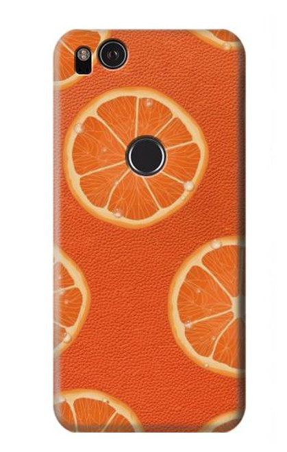 S3946 Seamless Orange Pattern Hülle Schutzhülle Taschen für Google Pixel 2