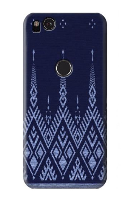 S3950 Textile Thai Blue Pattern Hülle Schutzhülle Taschen für Google Pixel 2