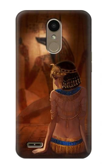 S3919 Egyptian Queen Cleopatra Anubis Hülle Schutzhülle Taschen für LG K10 (2018), LG K30